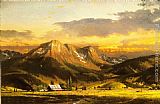 Thomas Kinkade Famous Paintings - Dusk In The Valley